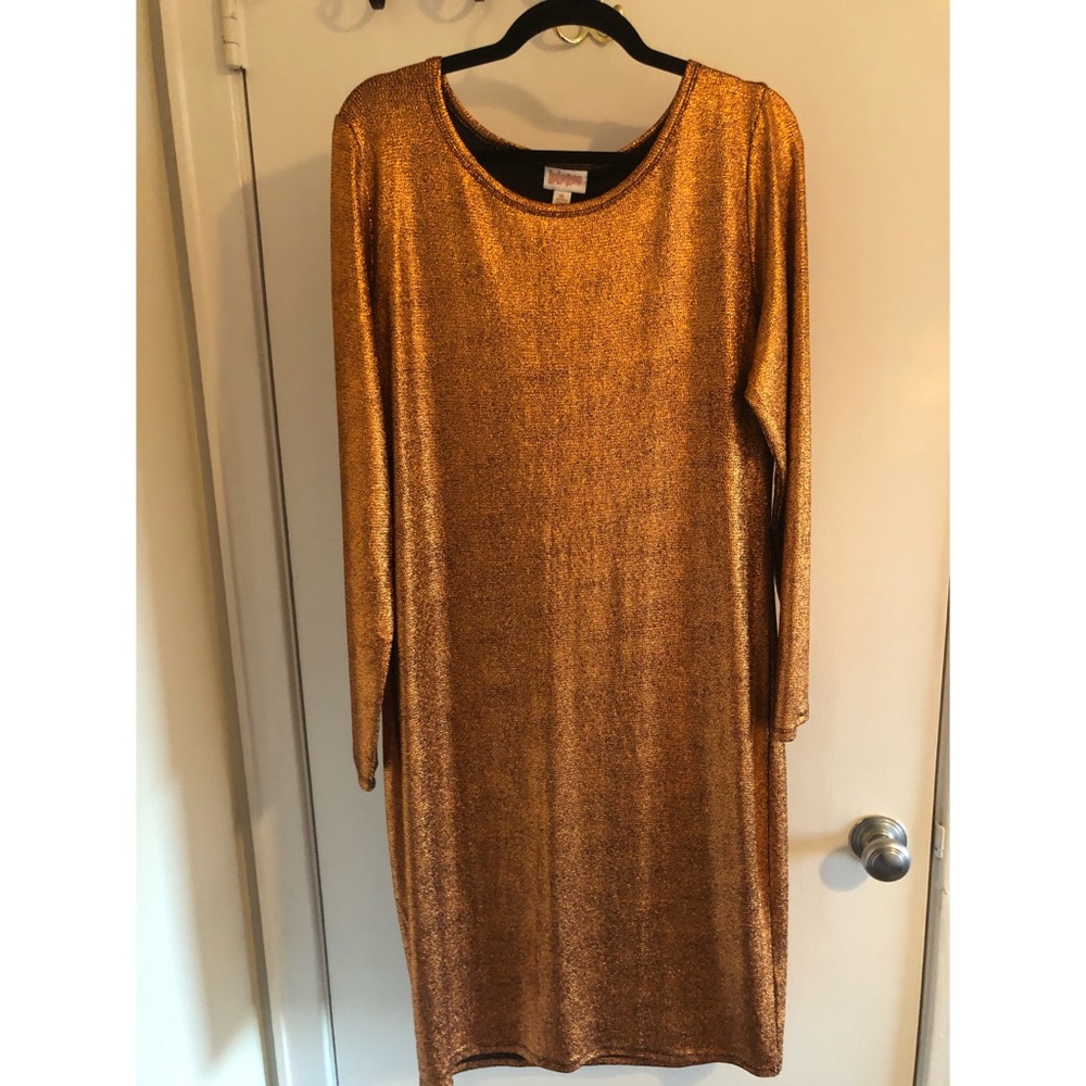 Lularoe Copper Midi Dress
